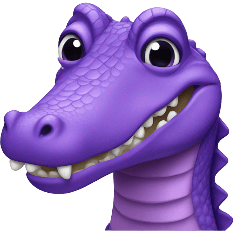 Purple Alligator  emoji