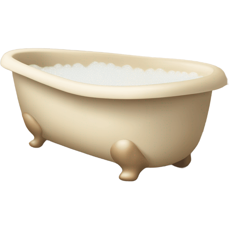 Beige bubble bath emoji