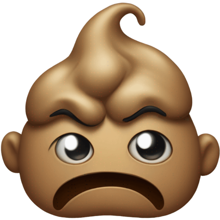 Angry poop emoji