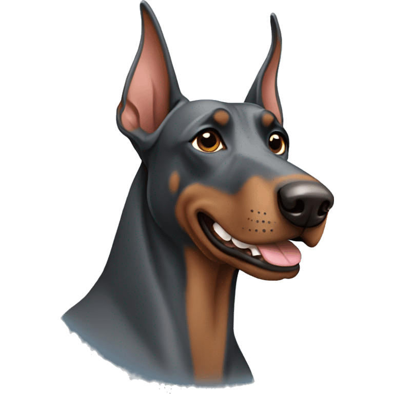 Gray Doberman emoji