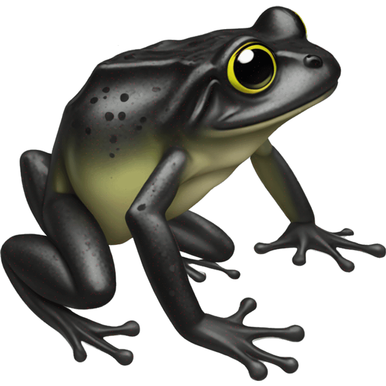 black frog emoji