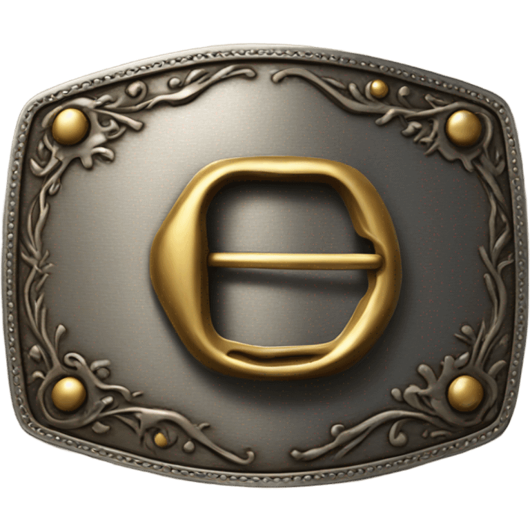 Western belt buckle emoji