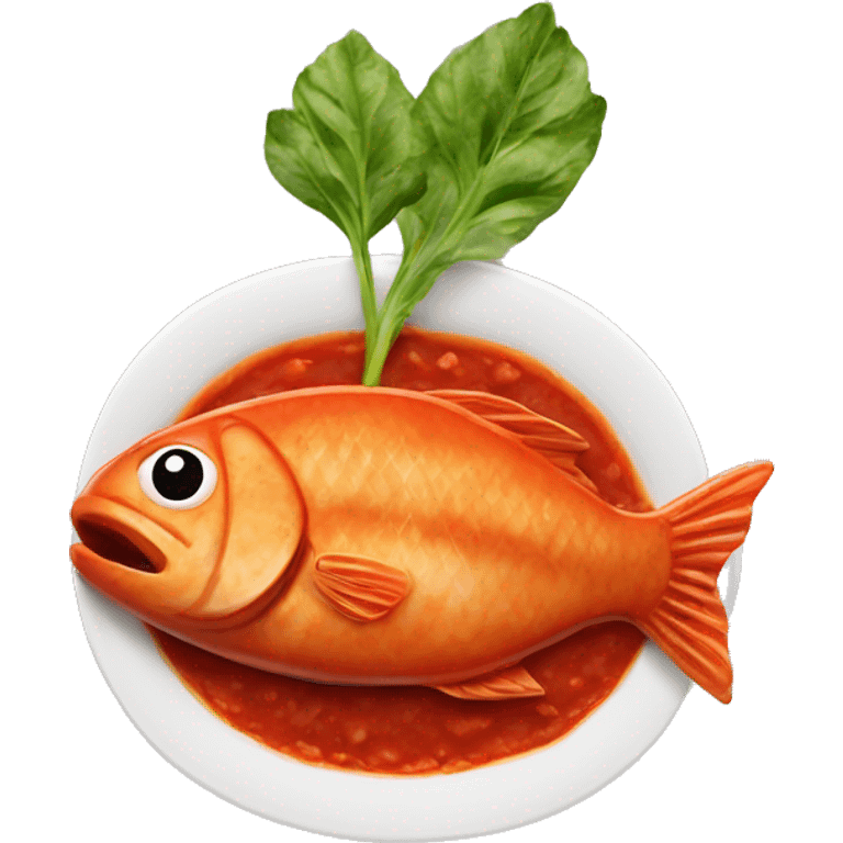 fish in tomato sauce emoji