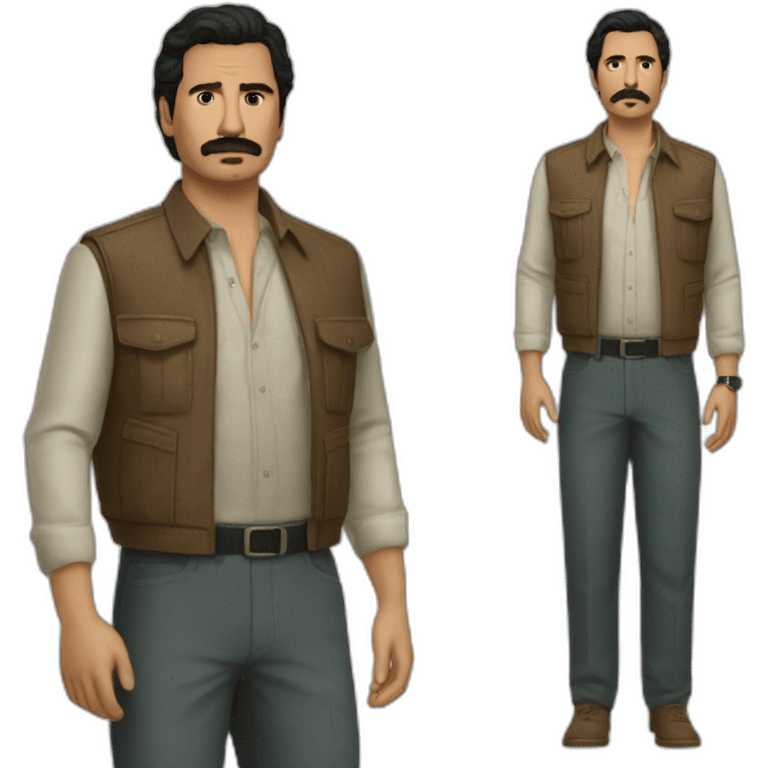 Season 3 Javier Peña Narcos outfit emoji