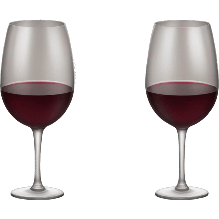 Long stem wine glass red wine emoji