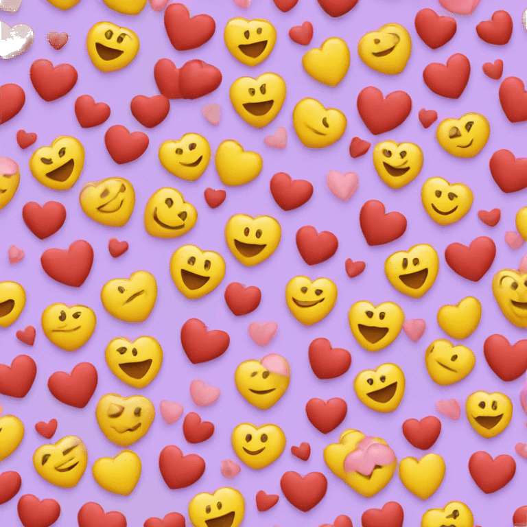 Heart sending mini hearts smiling  emoji