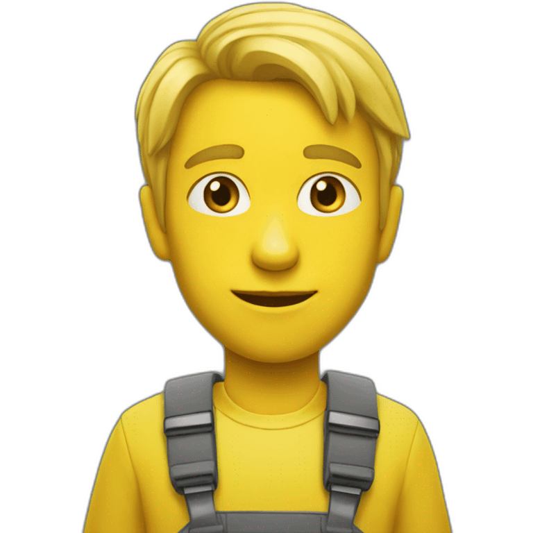 un H jaune emoji