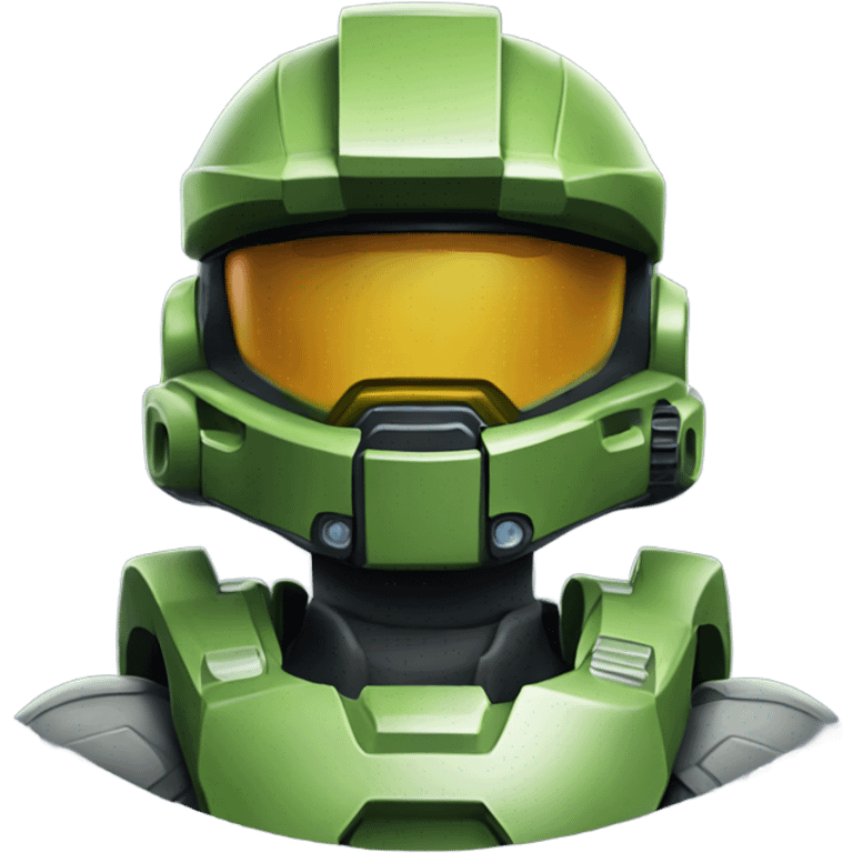 Master Chief with a birthday hat emoji