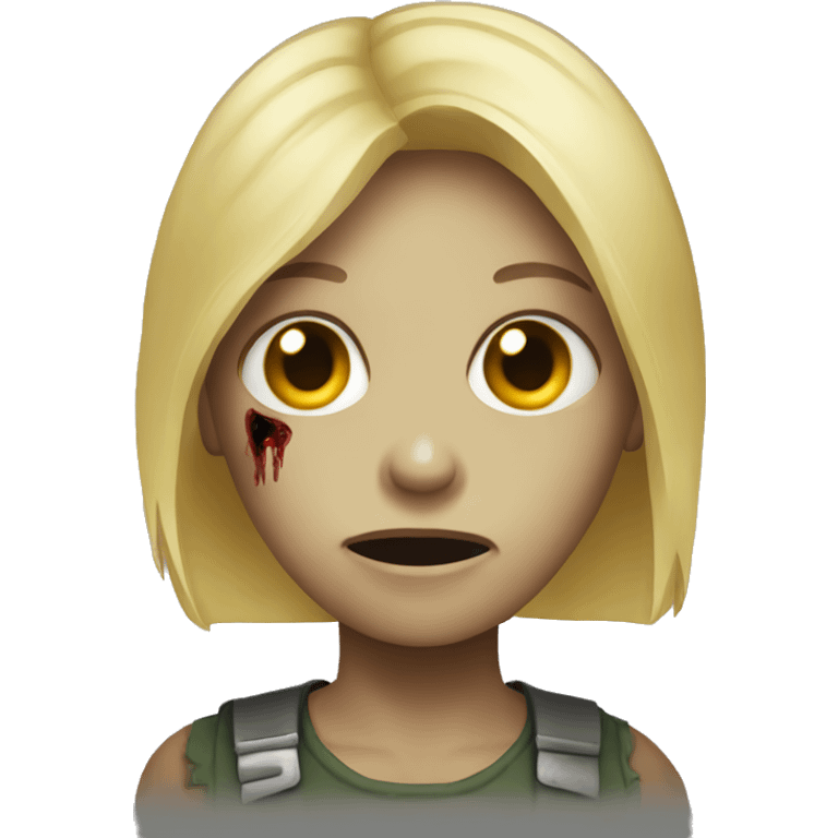 person zombie with blonde hair emoji