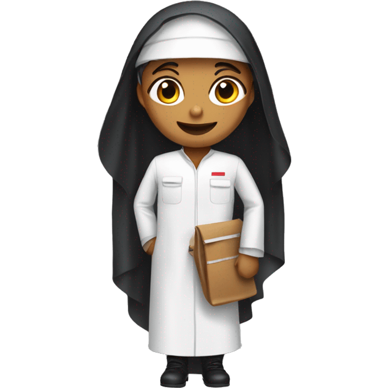 engineer in dubai with an abaya and a barbecue emoji