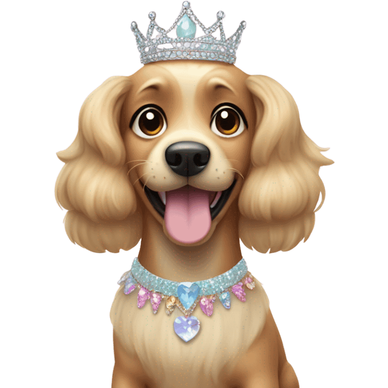 Princess dog emoji