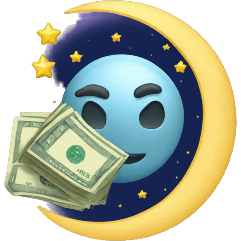 moon with money emoji