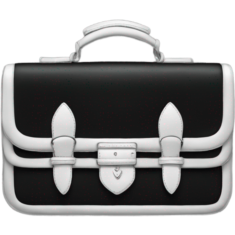 Black and silver Prada bag emoji