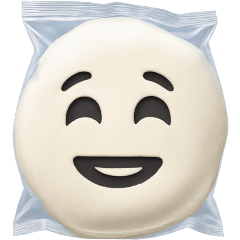 White flour in ziplock  emoji