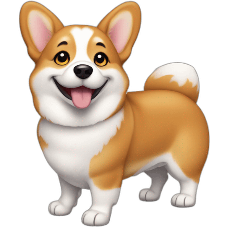 Smilling Corgi emoji