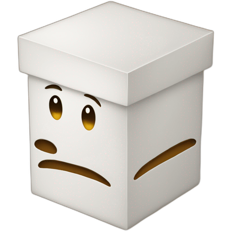 Thinking box emoji