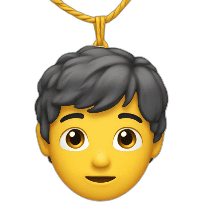 hanging on emoji