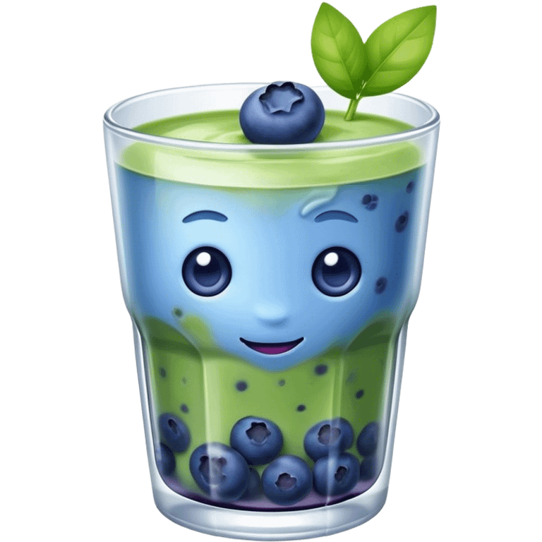 blueberry iced matcha emoji