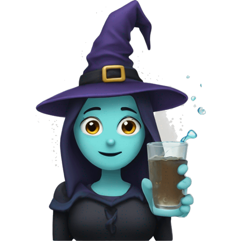 Witch drink water emoji