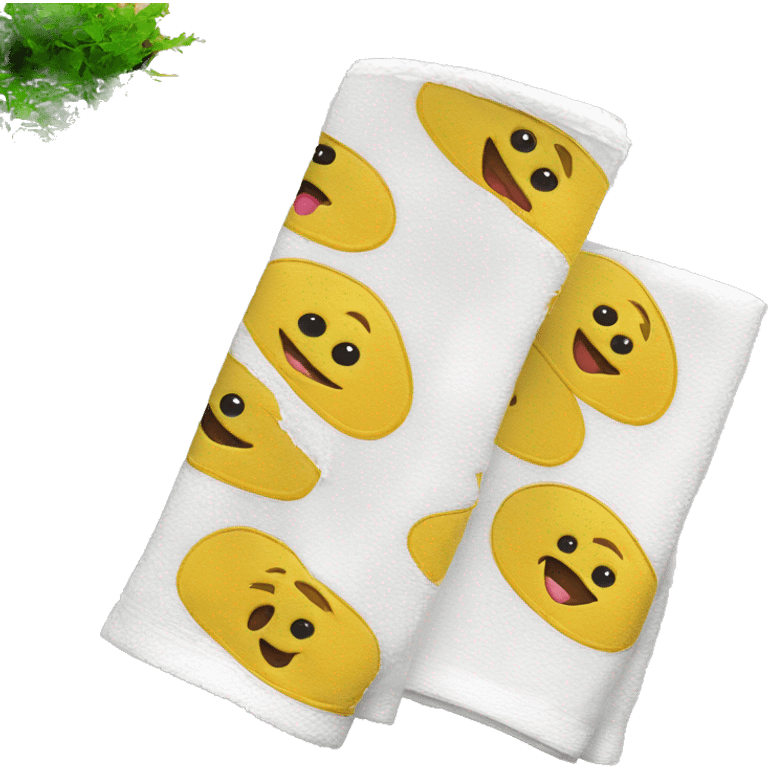 Kitchen hand towels emoji