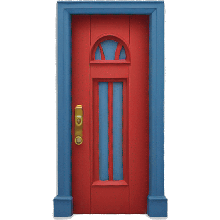 red door and another emoji for a blue door emoji