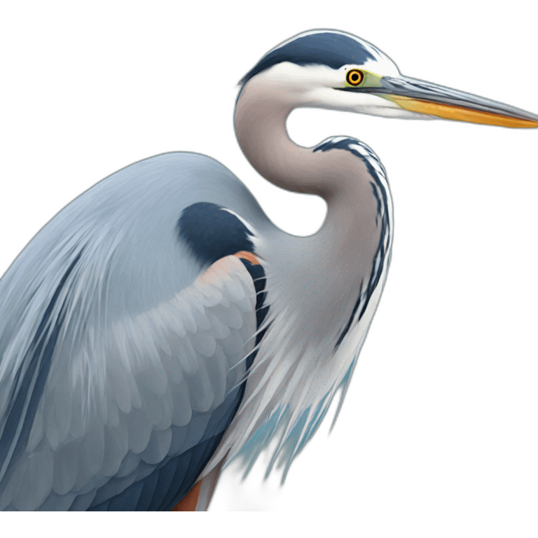 Blue heron emoji