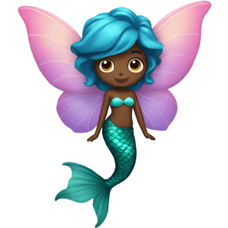 an mermaid that has fairy wings emoji