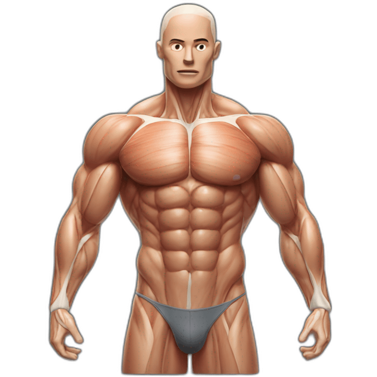 muscle mannequin anatomy emoji