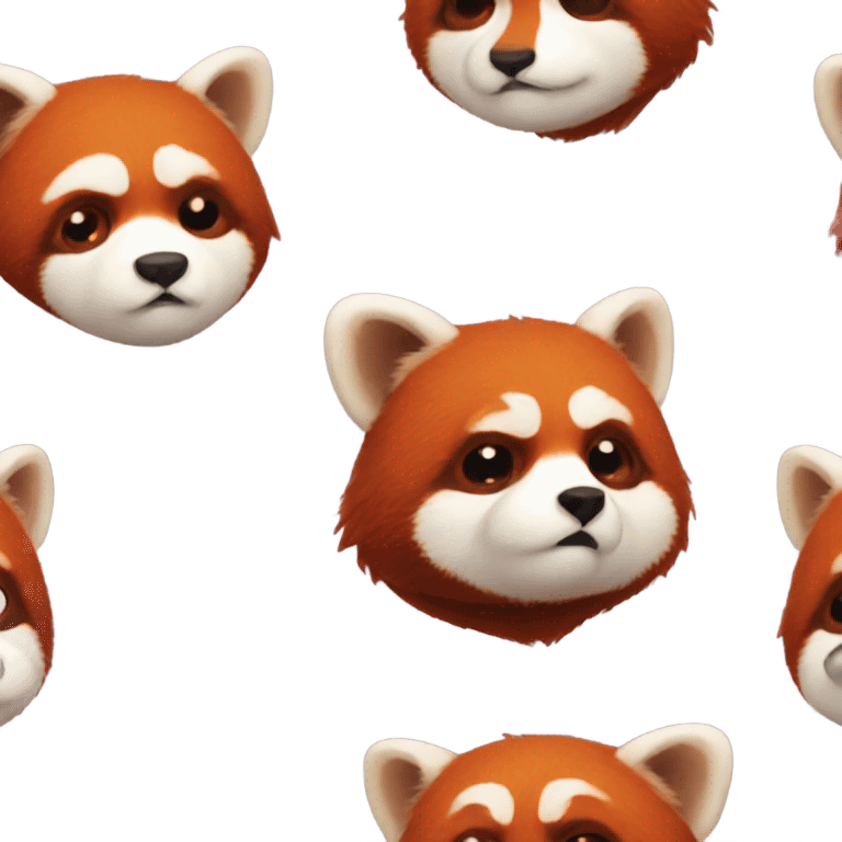 sad red panda emoji