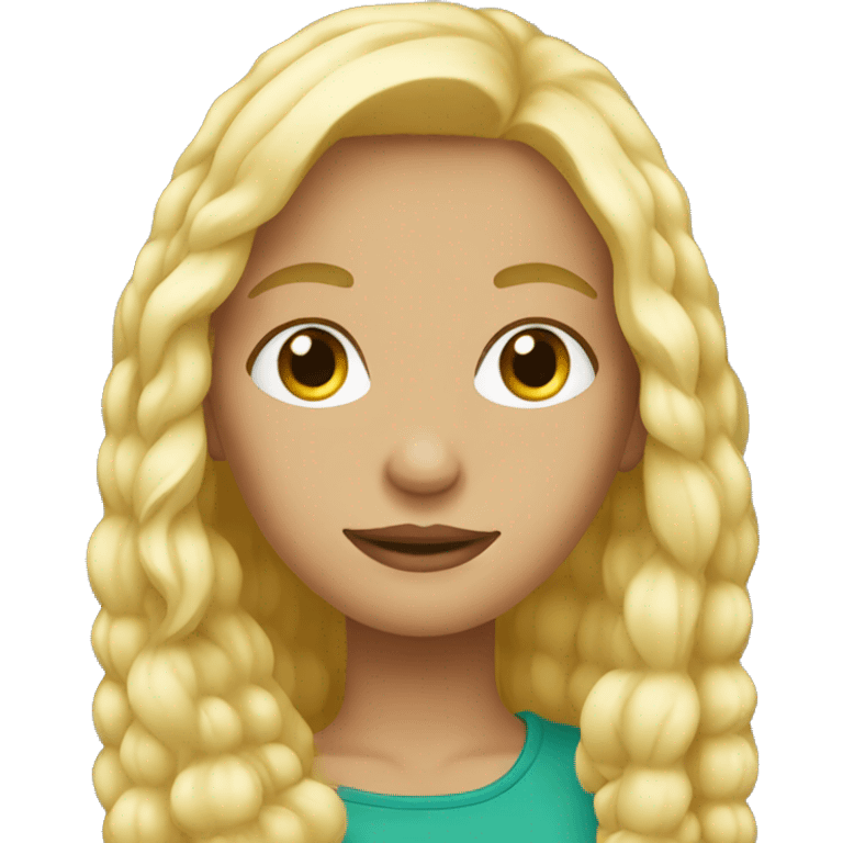 Blonde girl  emoji