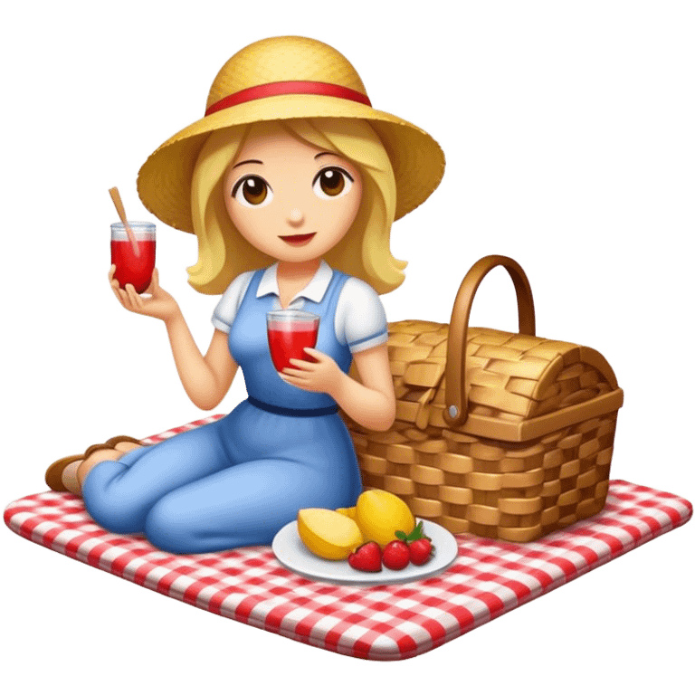 Picnic womans emoji