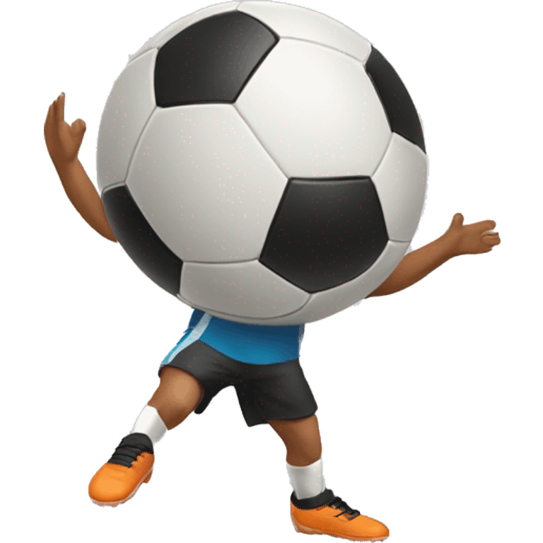 Juggling soccer ball emoji