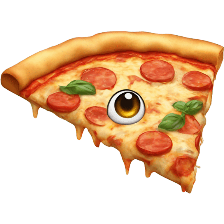 Pizza watching YouTube emoji