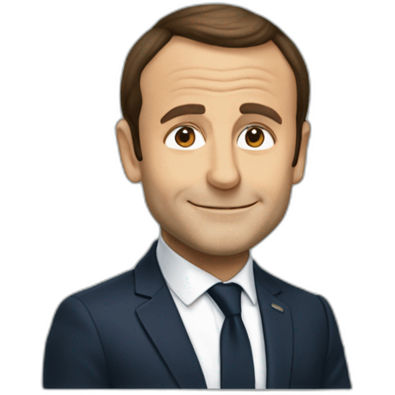 Macron sur tortue emoji