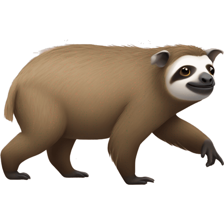 sloth rinding a warthog emoji