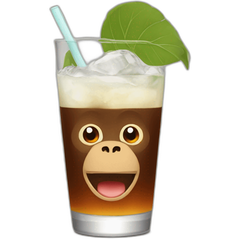 Monky drink emoji