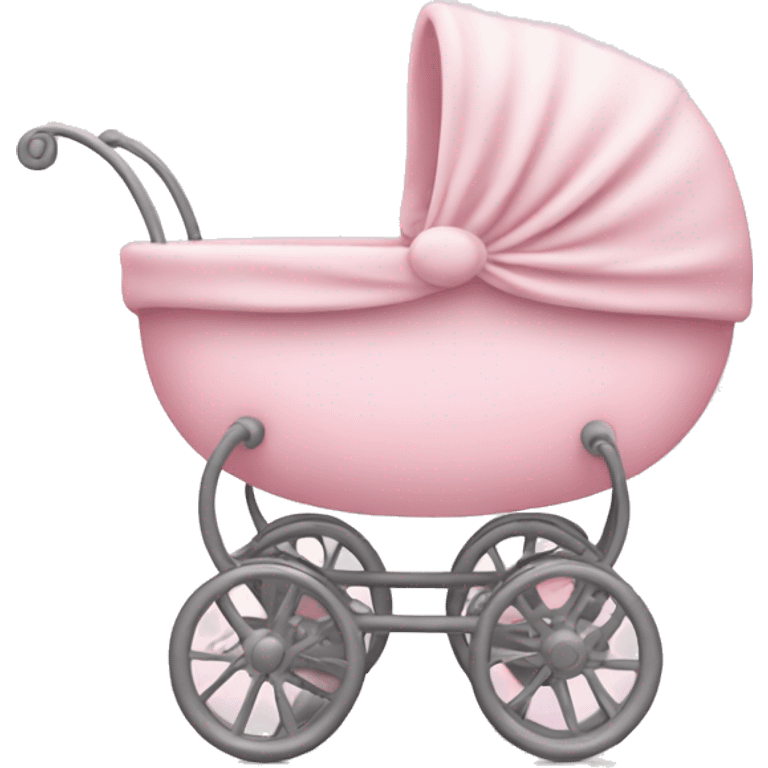 Light pink baby pram emoji