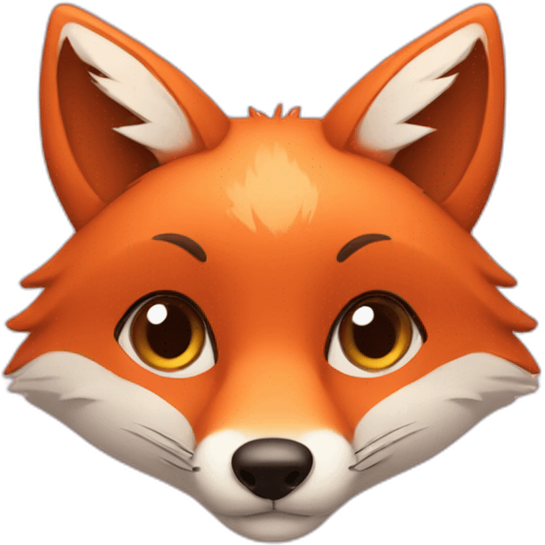 Fox with hearts emoji