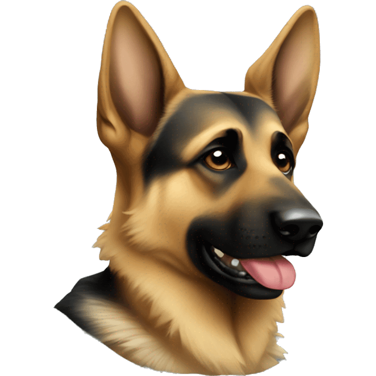 German shepherd gangsta emoji