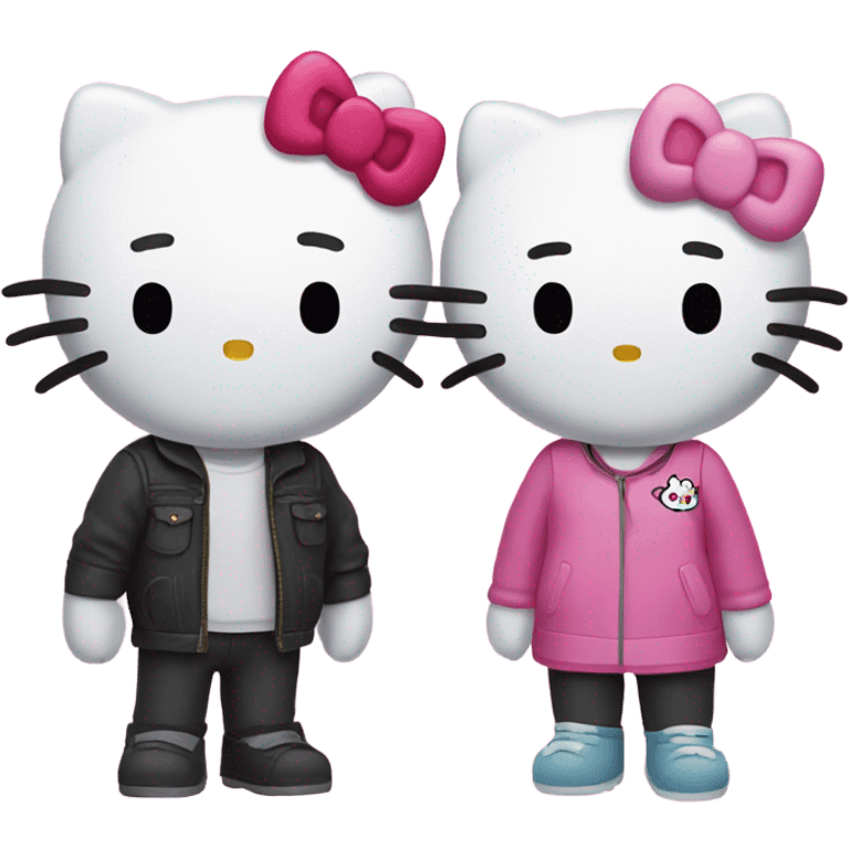 Hello kitty and 2 friends emoji