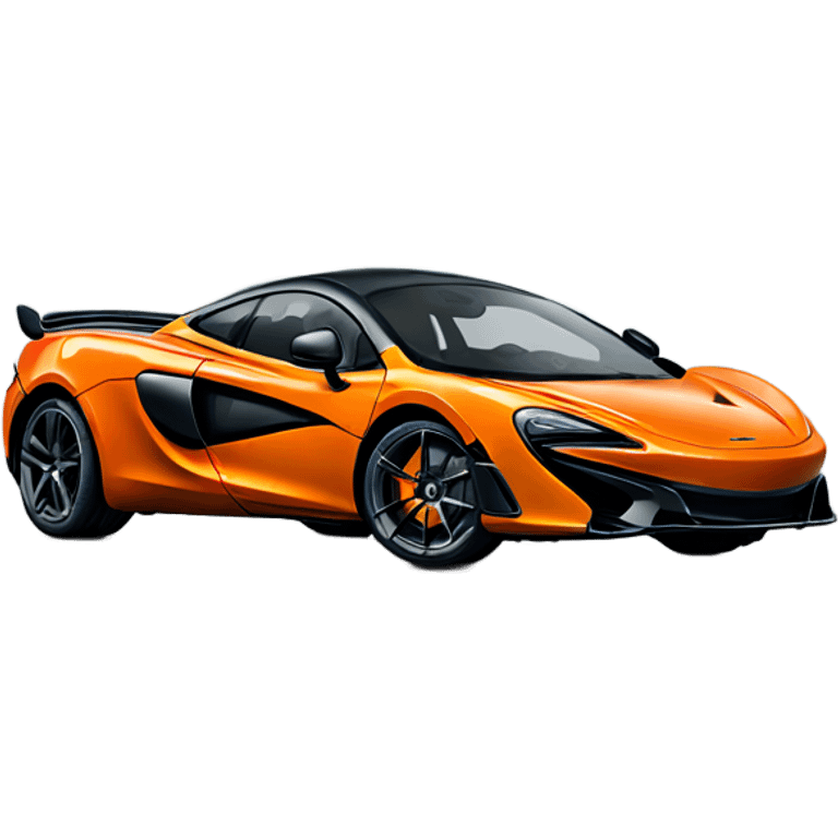 orange and black mclaren emoji