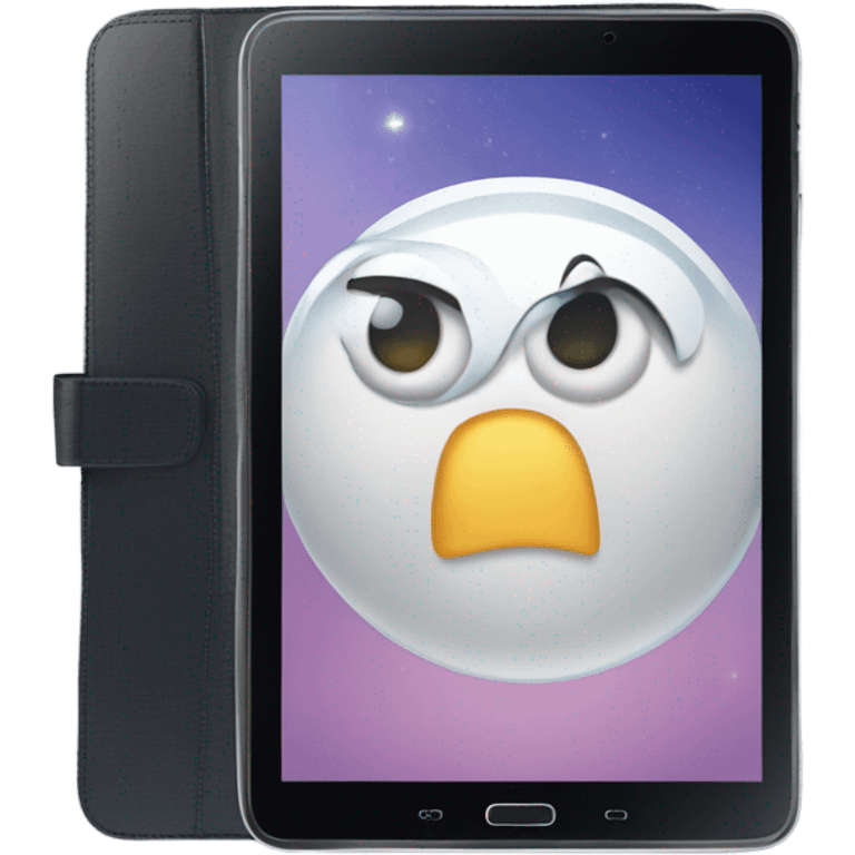 galaxy tab with case emoji