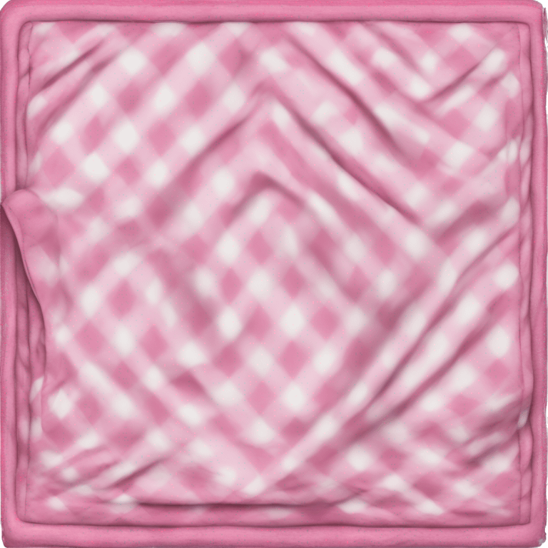 Plad white and pink blanket folded  emoji