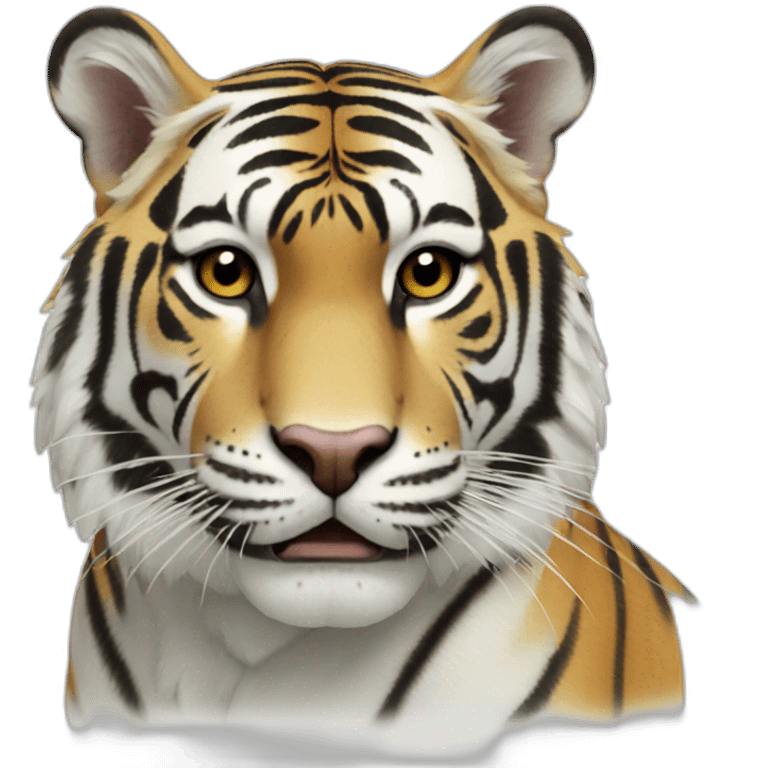 Tigre blanc emoji