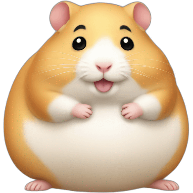 Fatty round hamster emoji