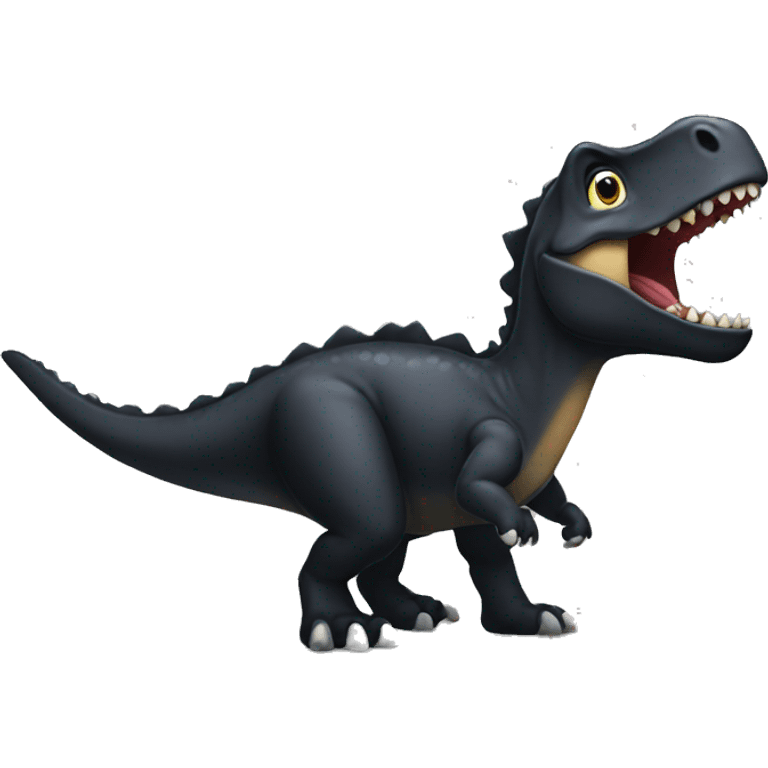 black dino emoji