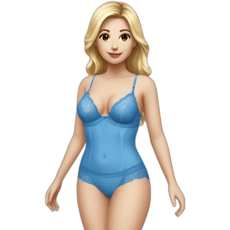 Lingerie blue emoji