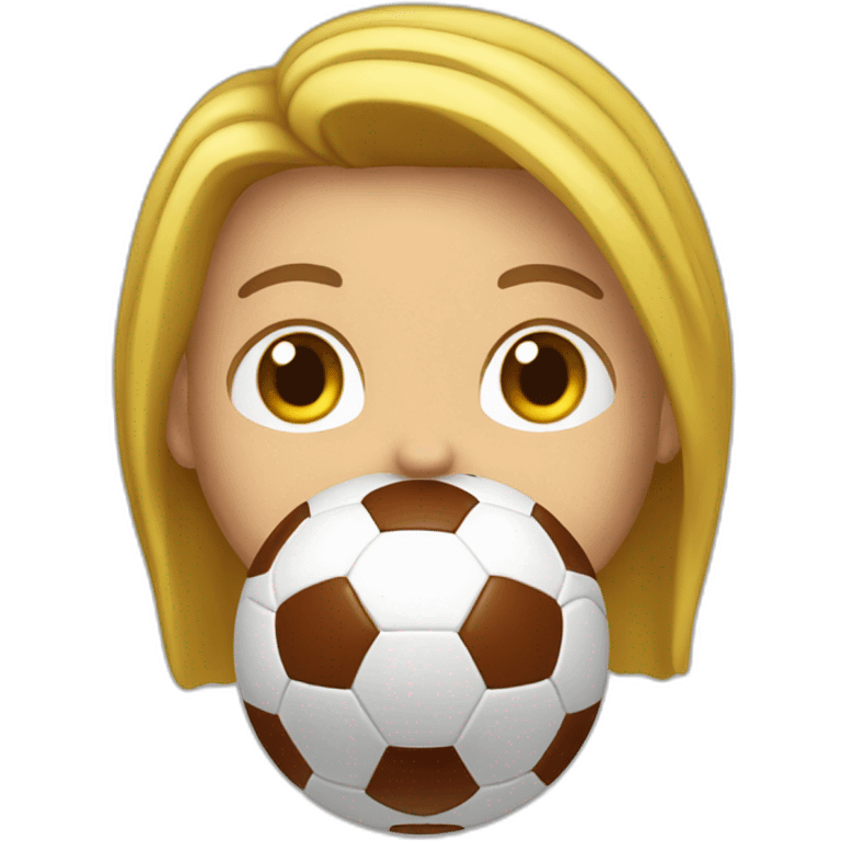 Futbolista pateando balon emoji