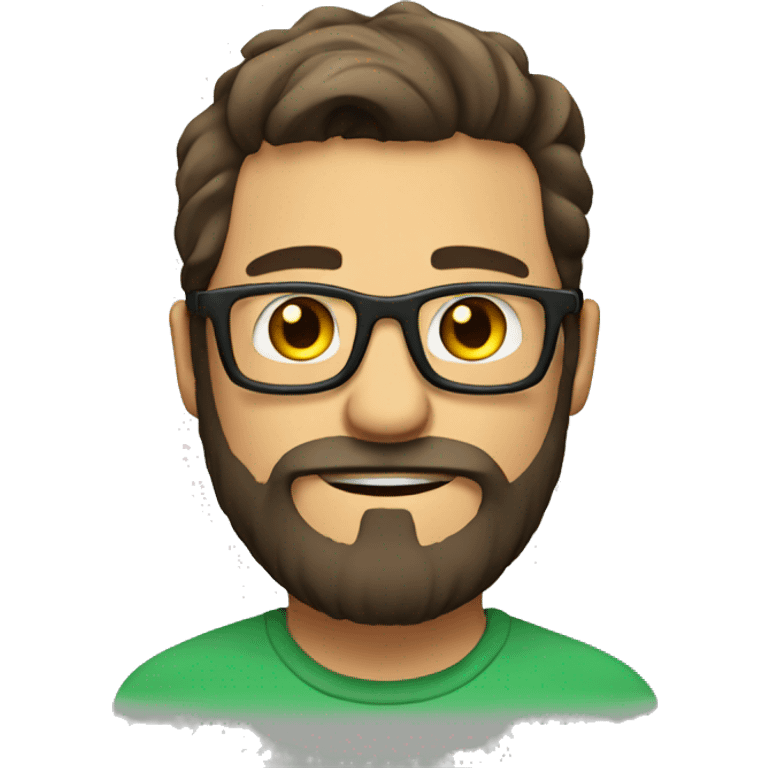 Bearded man with glasses - ideally a gamer  emoji