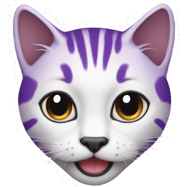 Gato morado emoji